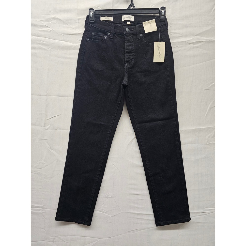 Universal Thread Women‎ Black Mid Rise 80s Slim Jeans Size 6R NWT 014051912